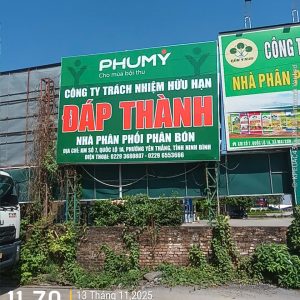 Thi công biển bạt công ty Đáp Thành