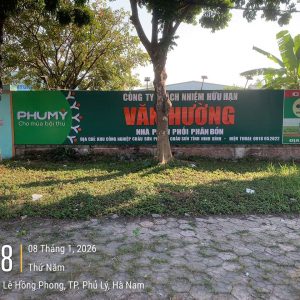Thi công biển công ty Văn Hương Phủ Lý Hà Nam