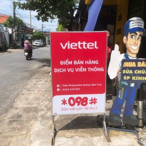 Thi công biển quảng cáo Vietel tại Ninh Bình