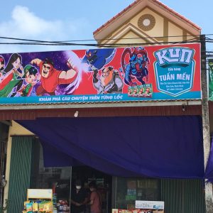 Thi công biển bạt sữa quốc tế Kun