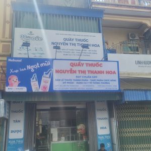 Thi công biển quầy thuốc Nguyễn Thị Thanh Hoa tại Nam Trực Nam Định