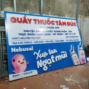 Thi công biển quầy thuốc Tâm Đức tại Hải Hậu Ninh Bình