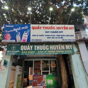 Thi công biển quầy thuốc Huyền My tại Duy Tiên - Hà Nam